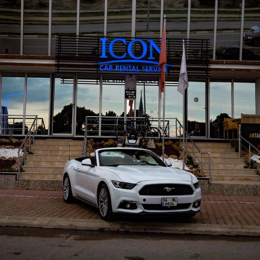 Ford Mustang Cabrio Antalya Rent A Car - ICON TURIZM CONCIERGE EXCLUSIVE SERVICE